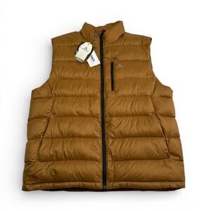 Ascend Down Vest Mens Large Brown Puffer Packable Outdoor Hiking